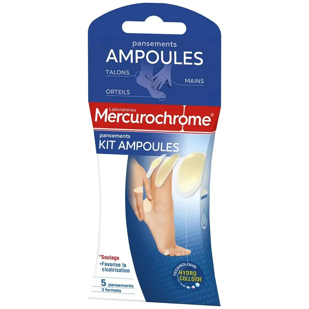 Mercurochrome Cerotti Kit ampolle 3 Formati da 5 Cerotti