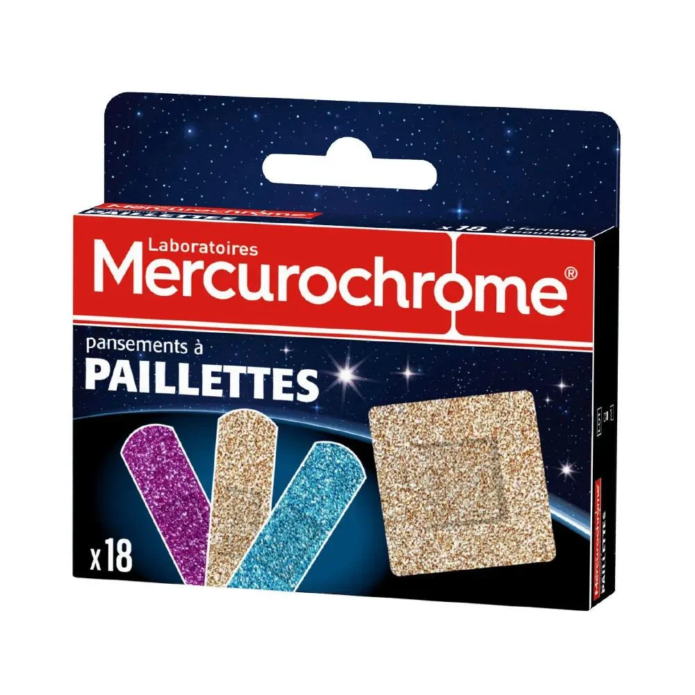 Mercurochrome Cerotti Paillettes 18 unità