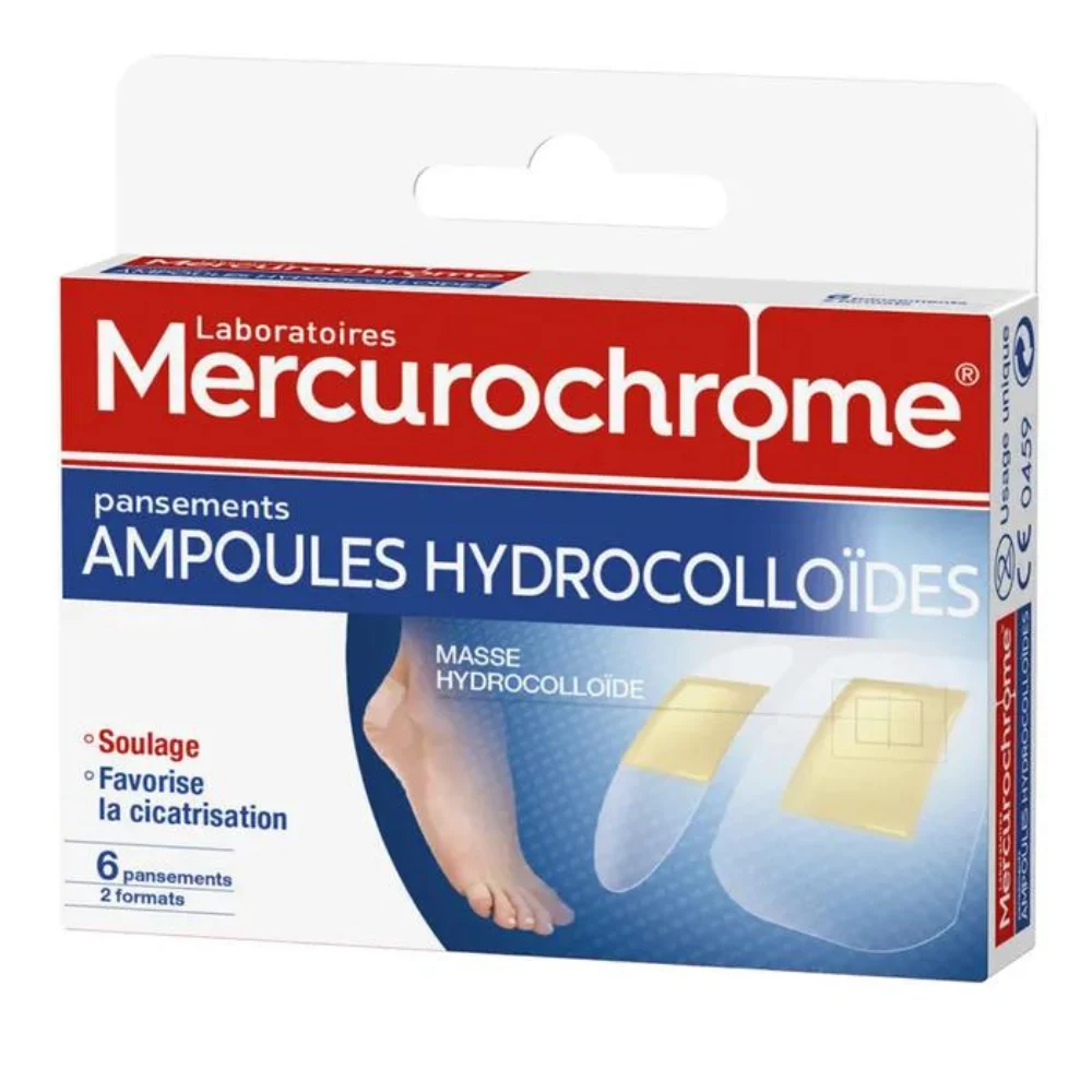 Mercurochrome Cerotti ampolle Idrocolloidi 6 Cerotti 2 Formati