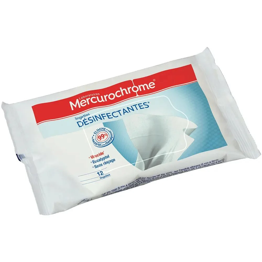 Mercurochrome Salviette Disinfettanti Astuccio Fresco X12