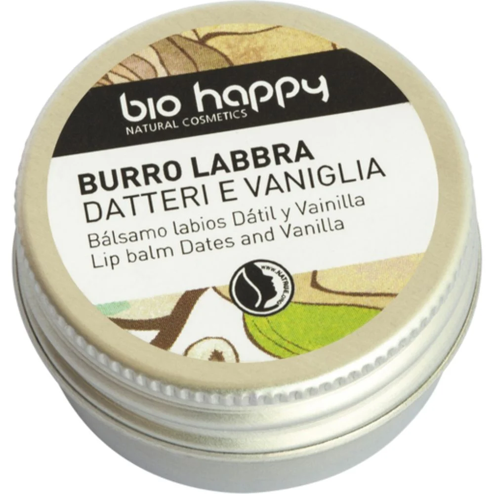 Bio happy Burro Labbra Datteri e Vaniglia 10 ml