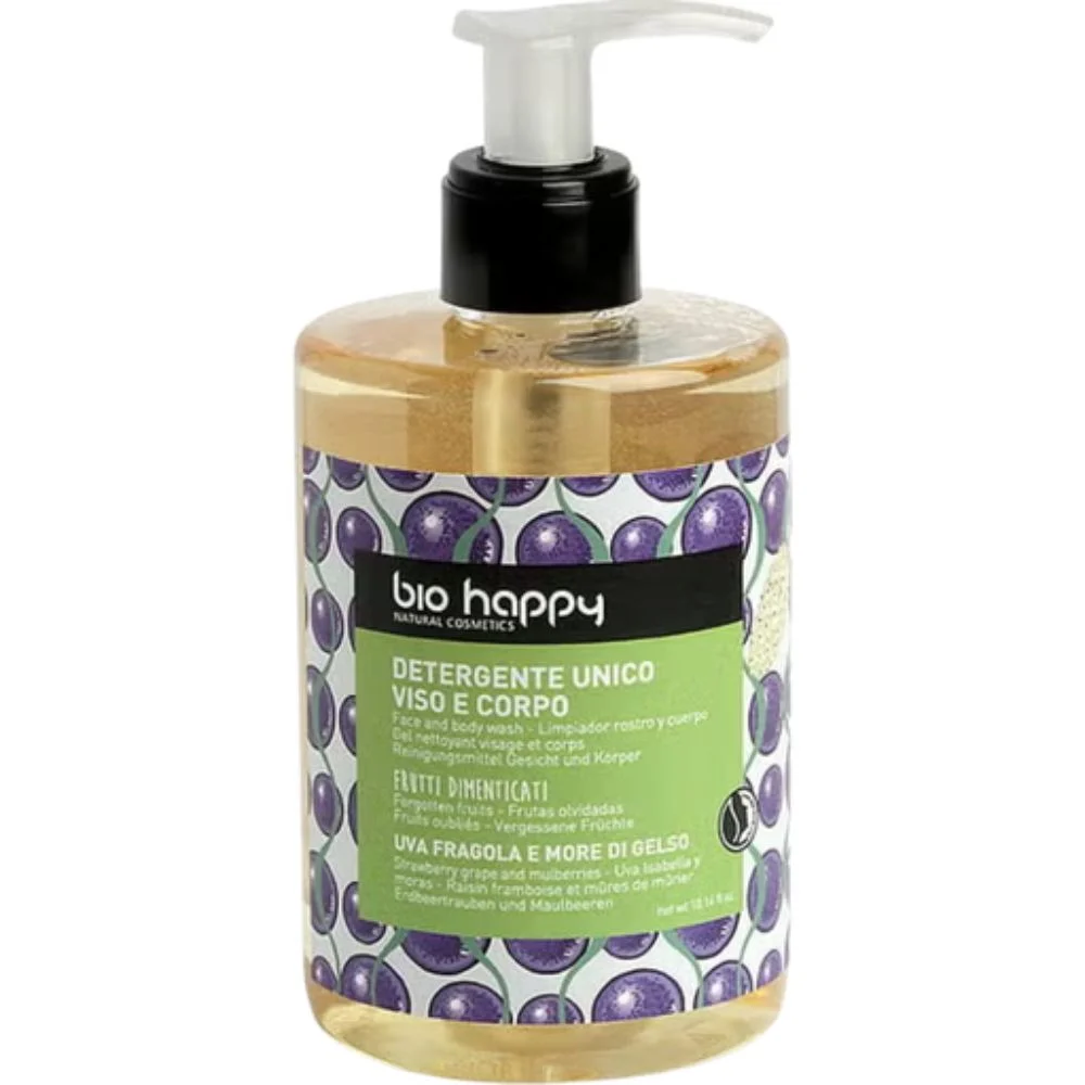 Bio happy Frutti Dimenticati Detergente Unico Uva Fragola e More di Gelso 300 ml