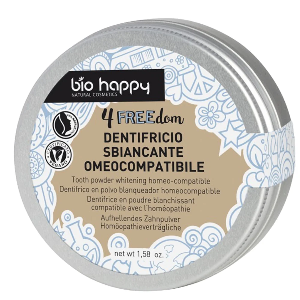 Bio happy 4FREEdom Dentifricio Sbiancante Omeocompatibile 45 g