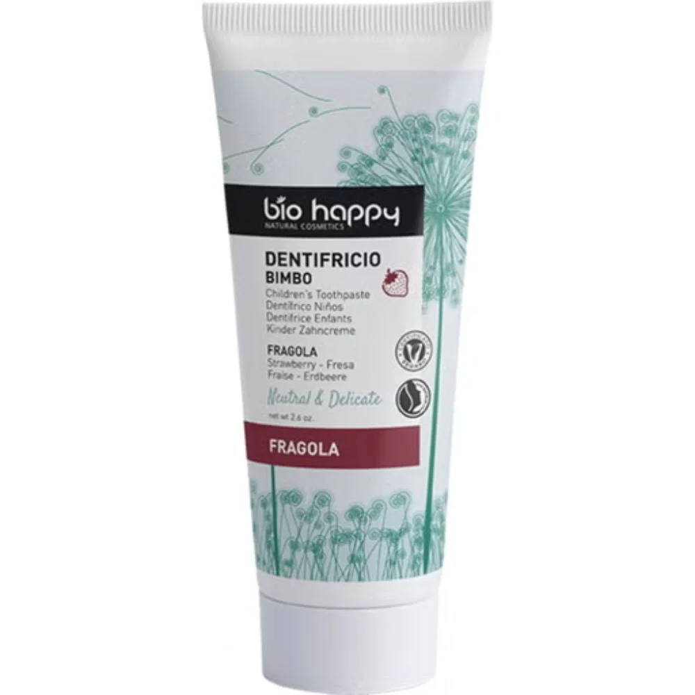Bio happy Neutro & Delicato Dentifricio Bimbi Fragola 75 g