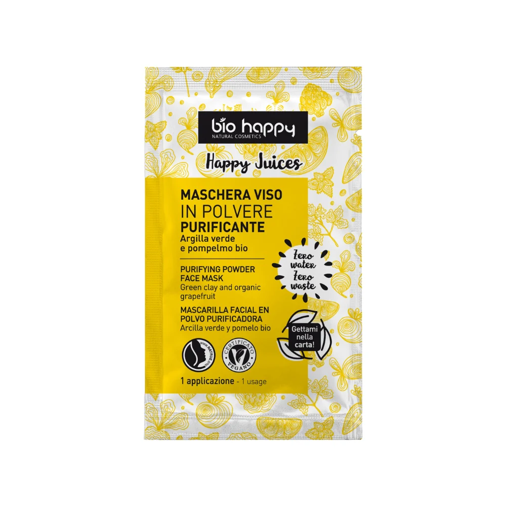 Bio happy Happy Juices Maschera Viso in Polvere Purificante 7 g