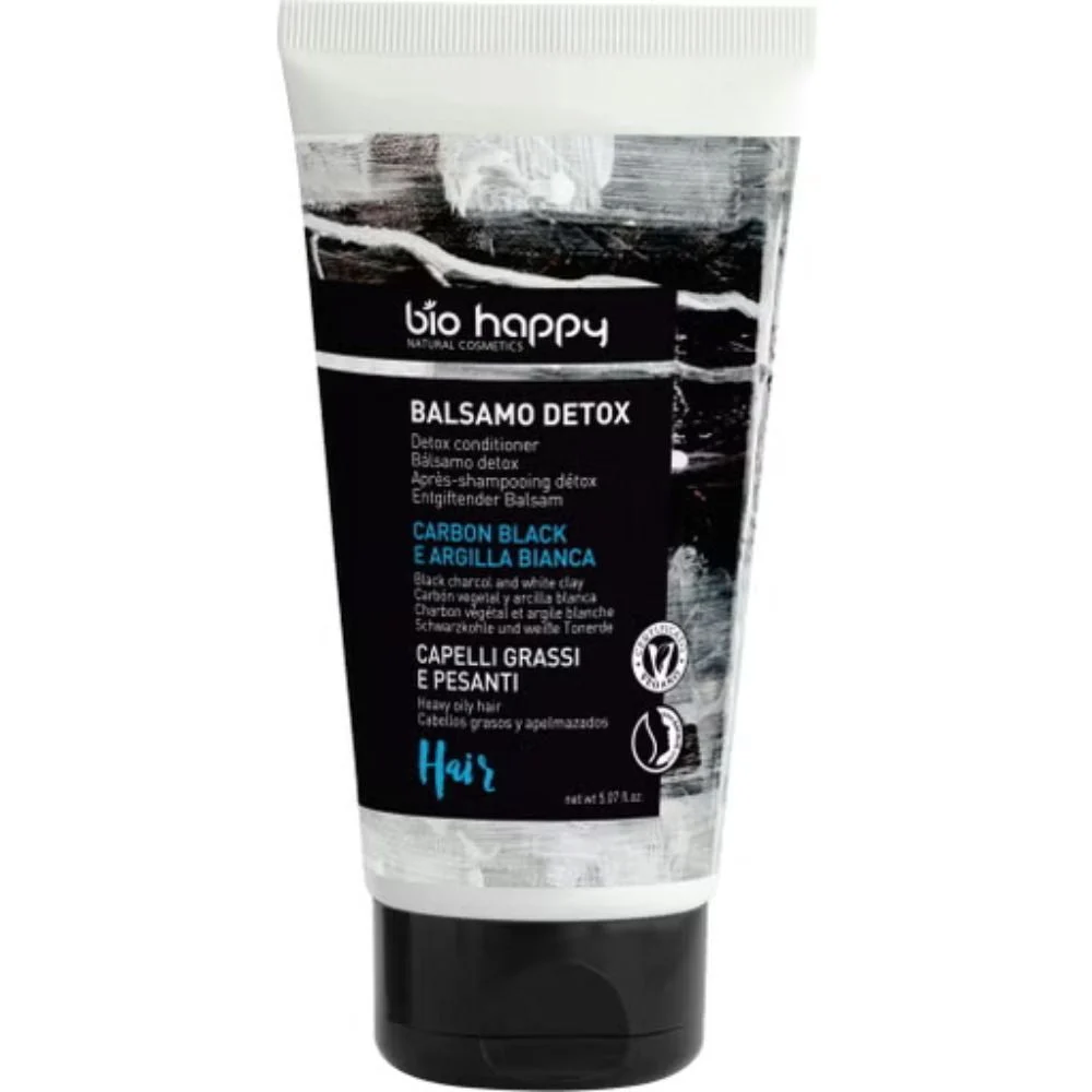Bio happy Capelli Balsamo Detoxx Carbone nero & Argilla Bianca 150 ml