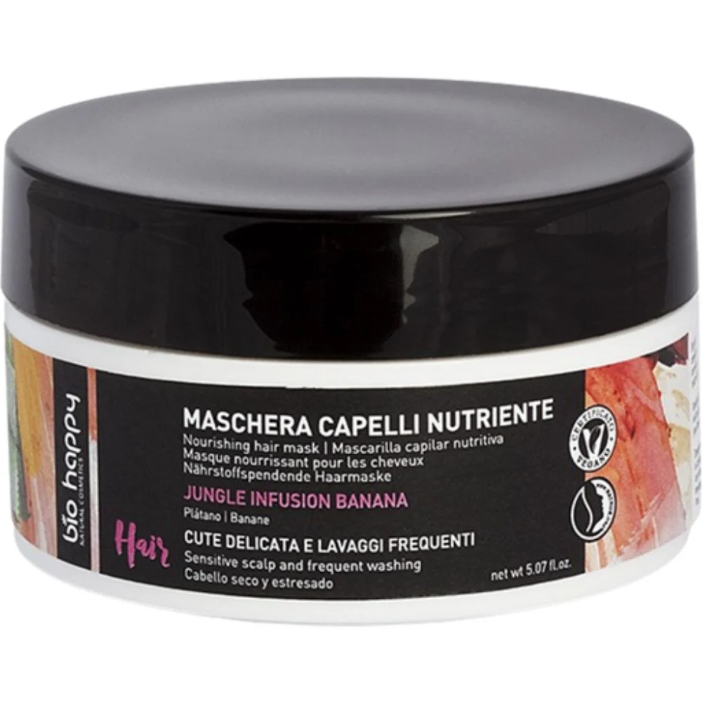 Bio happy Capelli Maschera Capelli Nutriente Jungle Infusion Banana 150 ml