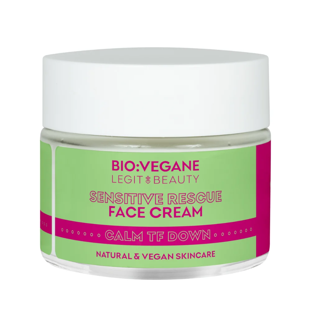 Bio:vÉgane legit beauty Sensitive Rescue Crema Viso 50 ml