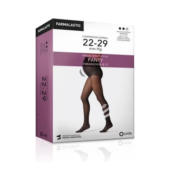 Collant Farmalastic incinta (E-T) compressione normale T-big nero 1 pz