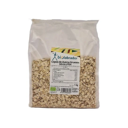 Biolabrador Copos de Avena Gruesos Sin Gluten 1kg