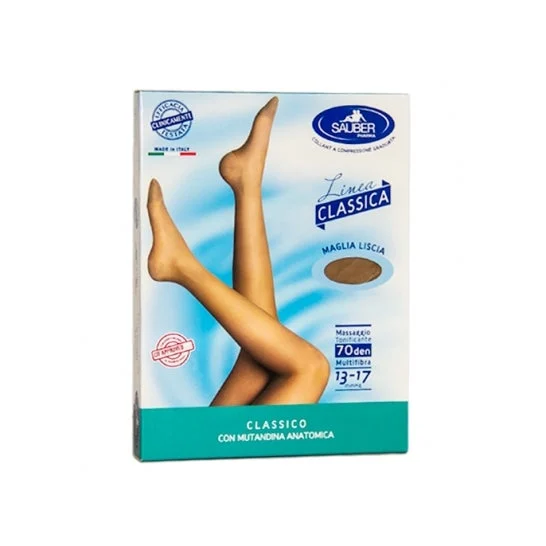 Sauber Pharma Classic Line Tights 70Den Smooth Mesh Beige T4 1 Par