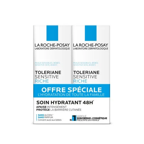 La Roche Posay Tolériane Sensitive Riche Crema Calmante 2x40 ml