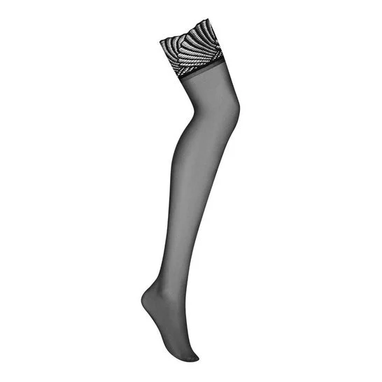 Leg Avenue Black Lace Stockings Black 1 Unità
