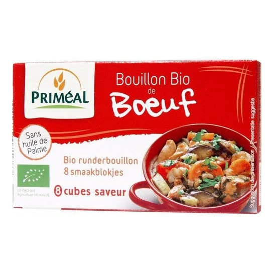 Priméal Cubito Caldo Ternera Bio 8x10g