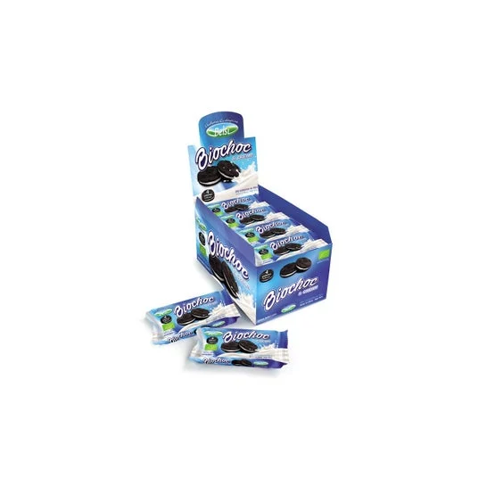 Belsi Biscotti Cacao Fillena Crema Bianca Biochoc&Cream 16x60g
