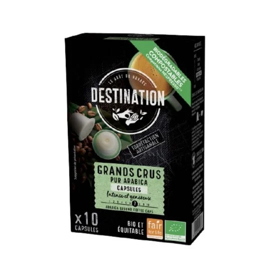 Destination Caffè Pur Arabica Grands Crus Bio 10 Unità