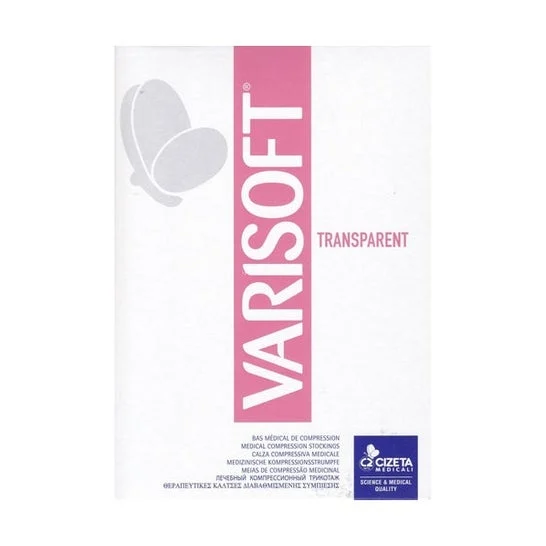 Varisan Varisoft 2 Calzini Trasparente Nero Taglia 5 1 Paio