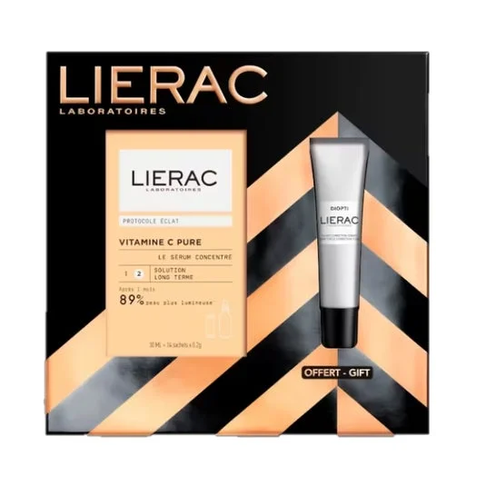 Lierac Cofre Protocolo Brillo Serum Vitamina C + Diopti Ojeras