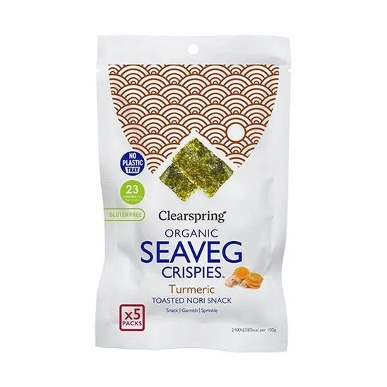 Clearspring Alga Nori Tostada Cúrcuma Multipack Snack 5x4g
