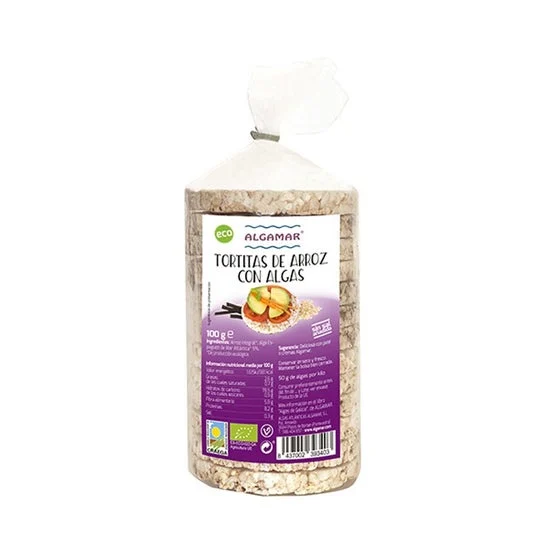 Algamar Tortitas de Arroz y Algas Bio 100g