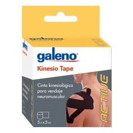 Galeno Kinesio Tape 5Mx5cm Negro 1 ud