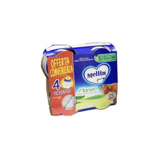 Mellin Omog Manzo 4X80G