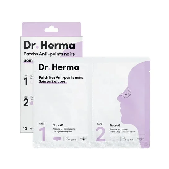 Dr. Herma Patch Anti-Puntos Negros 2 Etapas 10uds