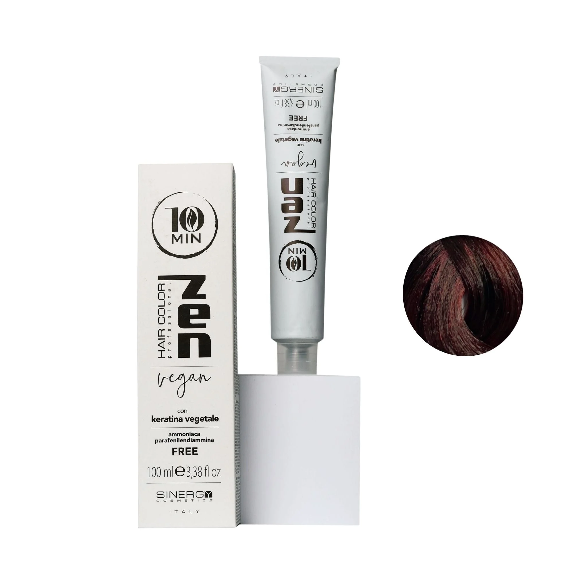 Zen Color 10 minuti Keratin Vegetale 5.5 Castano Chiaro Mogano Free Ammoniaca 100ml