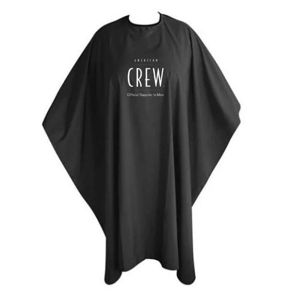 MANTELLA TAGLIO NERA CON LOGO AMERICAN CREW
