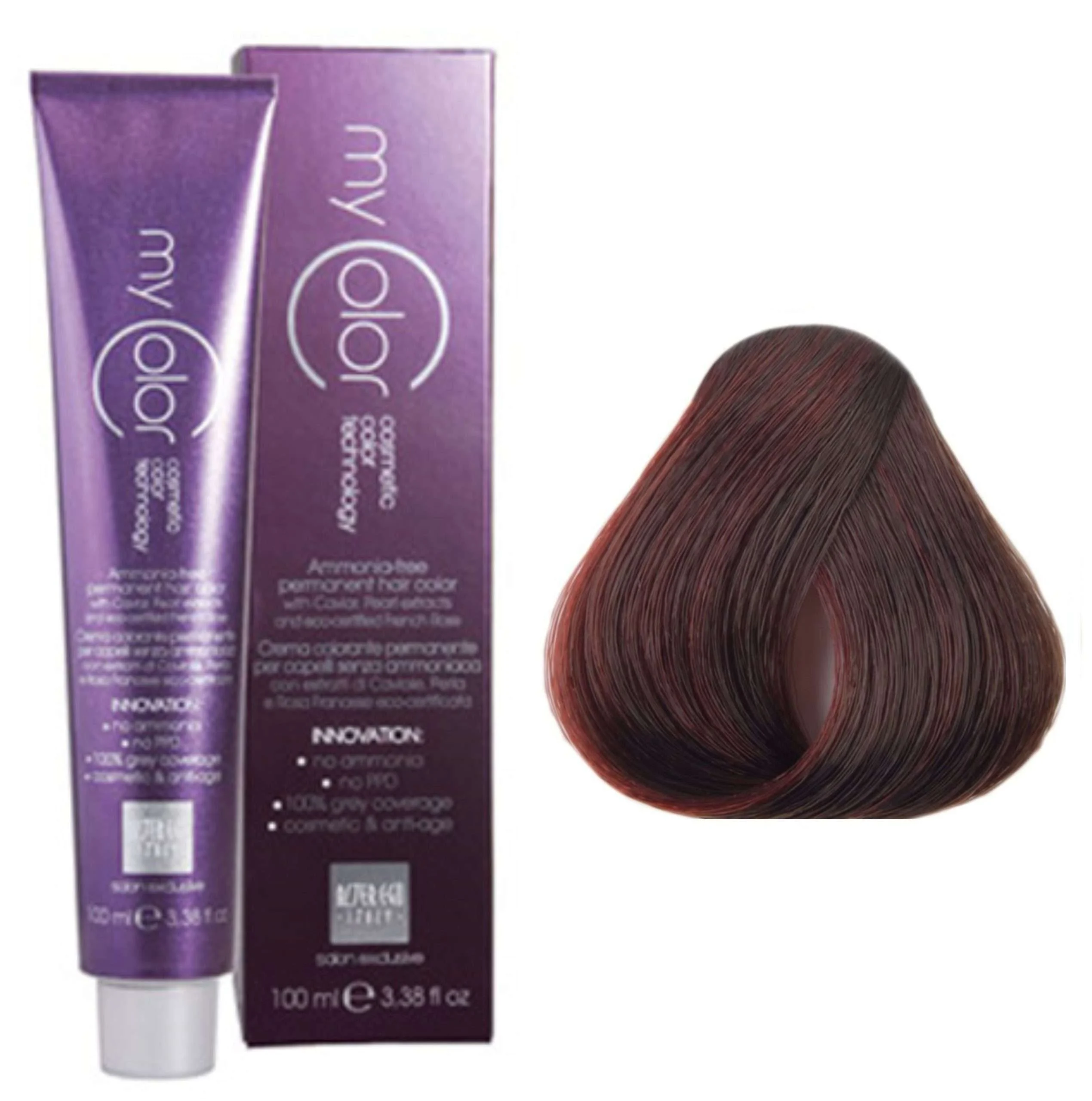 MY COLOR COLORE SENZA AMMONIACA 100 ML 5/226 CASTANO CHIARO IRISE’ INTENSO ROSSO