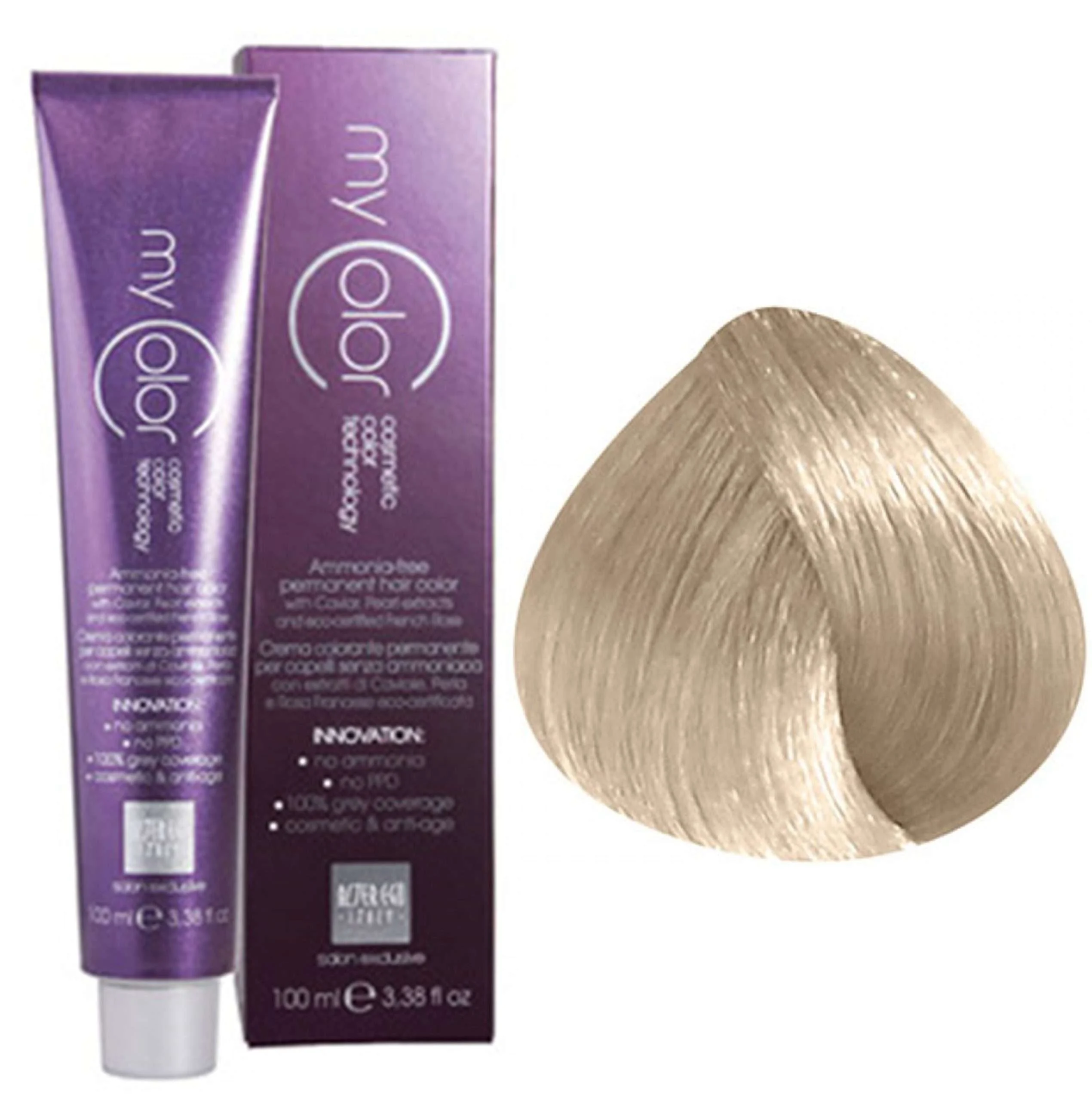 MY COLOR COLORE SENZA AMMONIACA 100 ML. 11/1 BIONDO ULTRA PLATINO CENERE