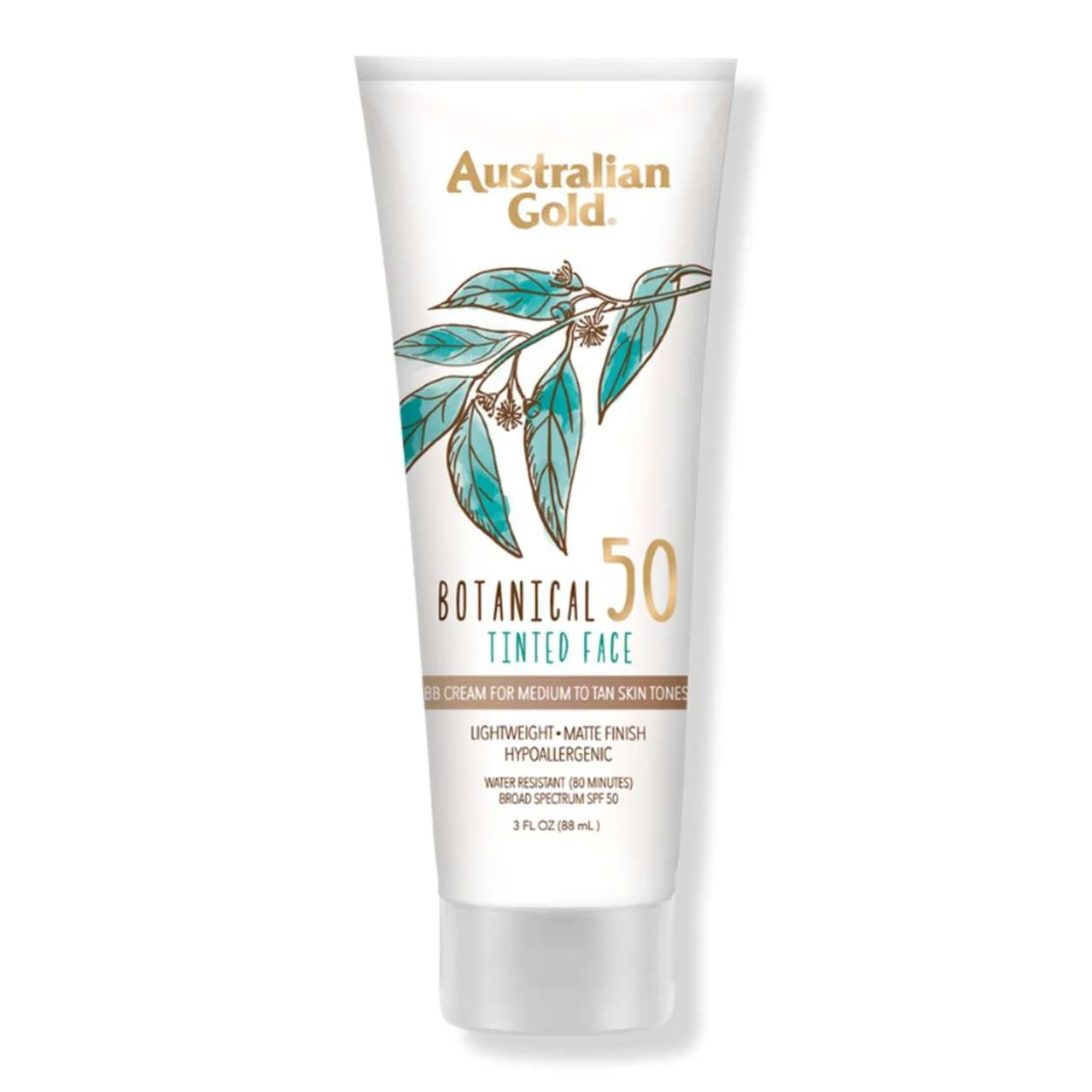 AUSTRALIAN GOLD BOTANICAL SUNSCREEN SPF 50 TINTED FACE – CARNAGIONE MEDIA 88ml