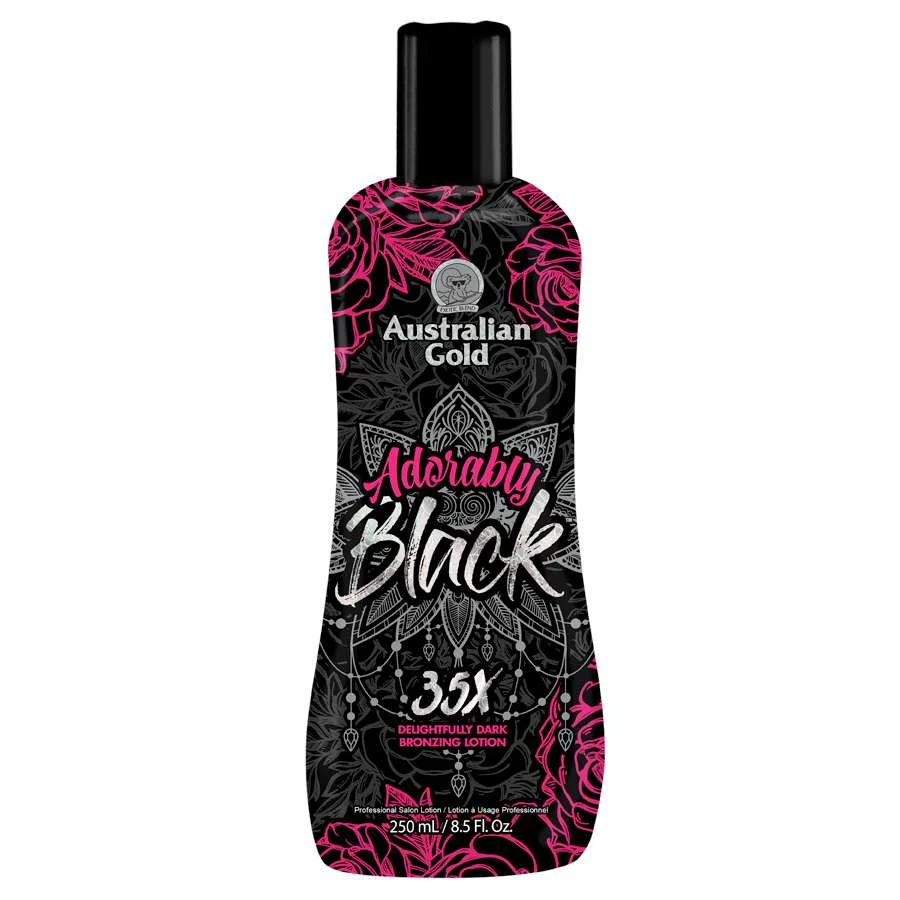 AUSTRALIAN GOLD ADORABLY BLACK 35X DELIGHTFULLY DARK BRONZING LOTION 250ml