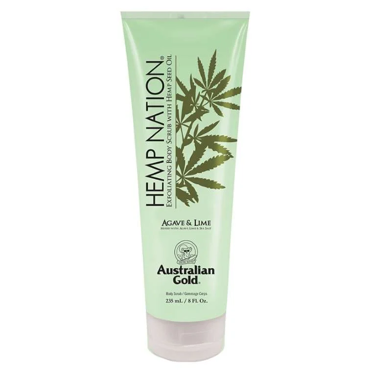 AUSTRALIAN GOLD HEMP NATION AGAVE AND LIME BODY SCRUB 237ml