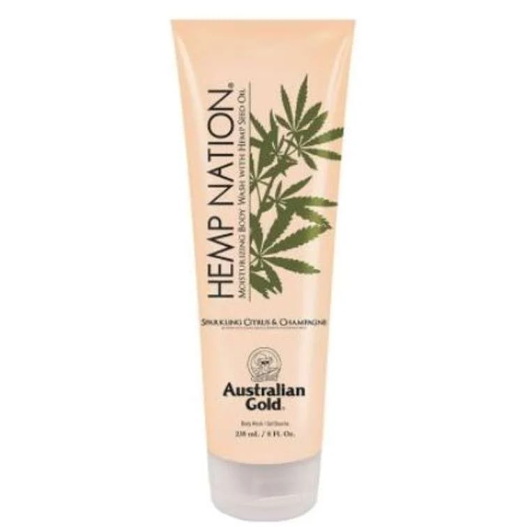AUSTRALIAN GOLD HEMP NATION SPARKLING CITRUS & CHAMPAGNE BODY WASH 235 ML.
