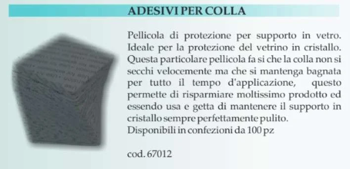ADESIVI DI PROTEZIONE PER VETRINI CONF. 100PZ.