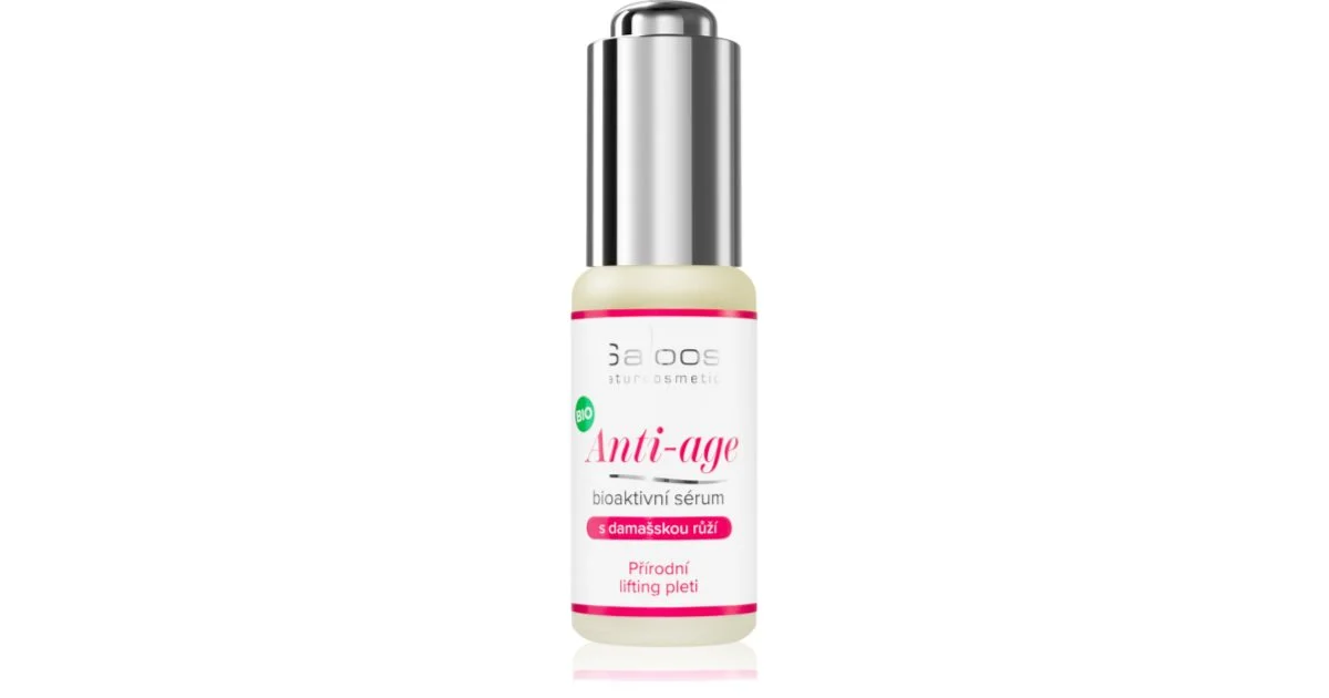 Saloos Anti-Age siero liftante rassodante per un look giovane rosa damascena 20 ml
