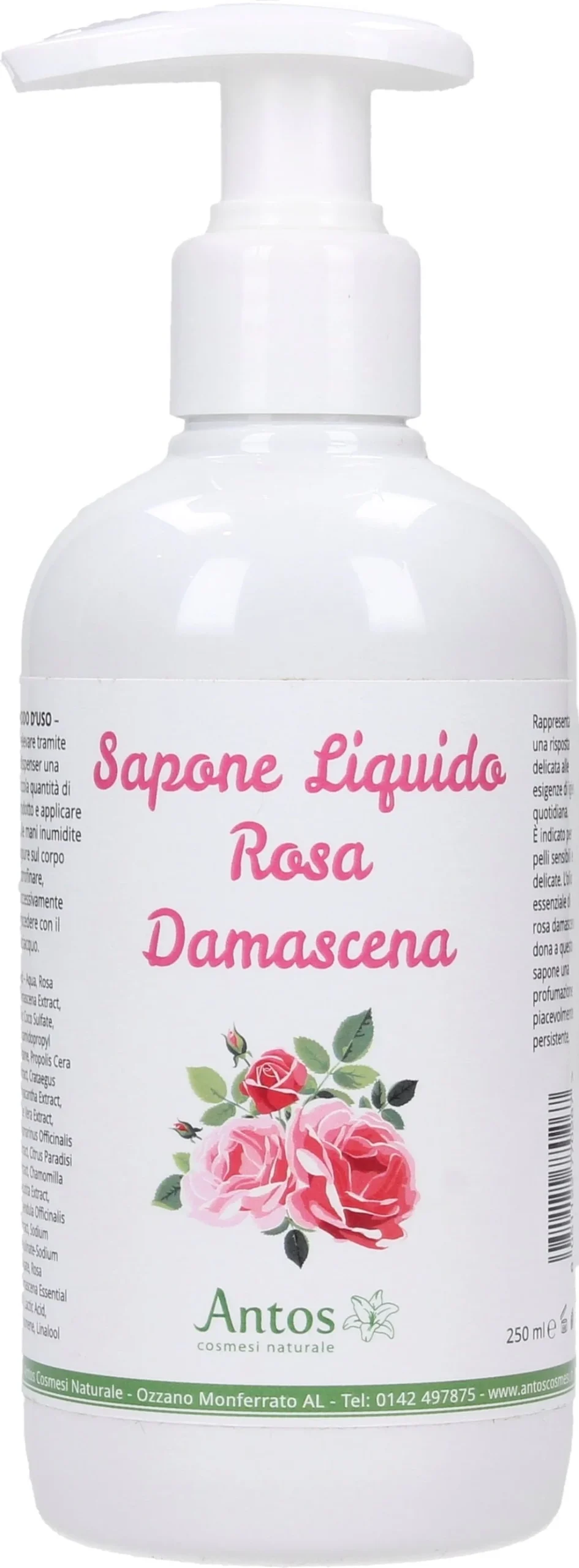 Antos Sapone Mani alla Rosa 250 ml