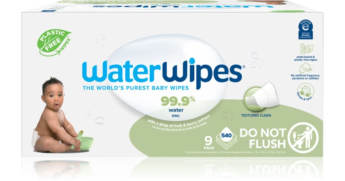Water Wipes Baby Sopaberry 9 Pack salviette umidificate per bambini 9× 60 pezzi