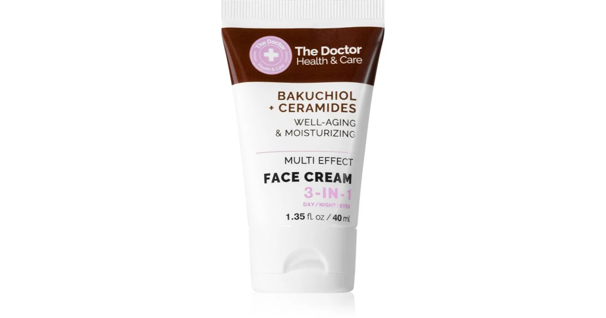 The Doctor Bakuchiol + Ceramidei crema idratante antirughe viso 3 in 1 40 ml