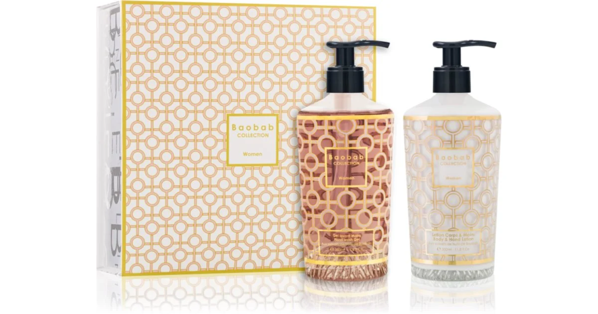 Baobab Collection Body Wellness confezione regalo latte per mani e corpo 350 ml + sapone liquido per le mani 350 ml