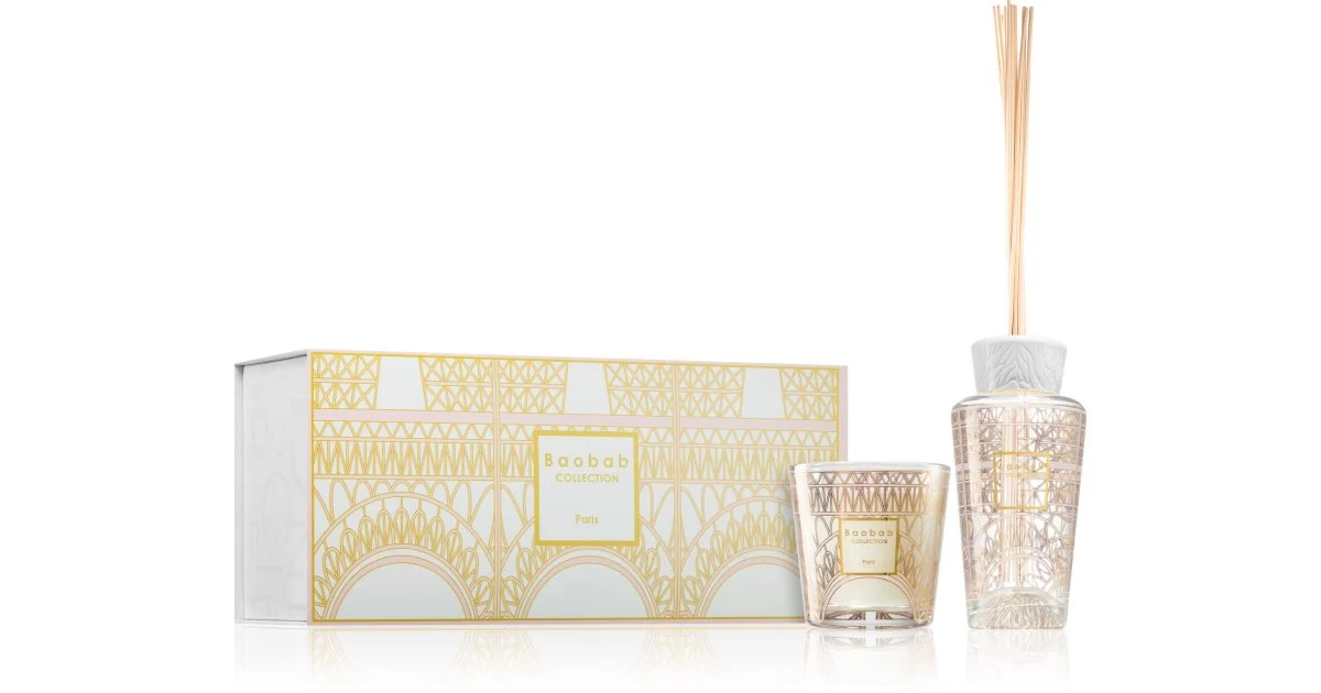 Baobab Collection My First Baobab Paris confezione regalo diffusore di aromi con ricarica 250 ml + candela profumata 190 g