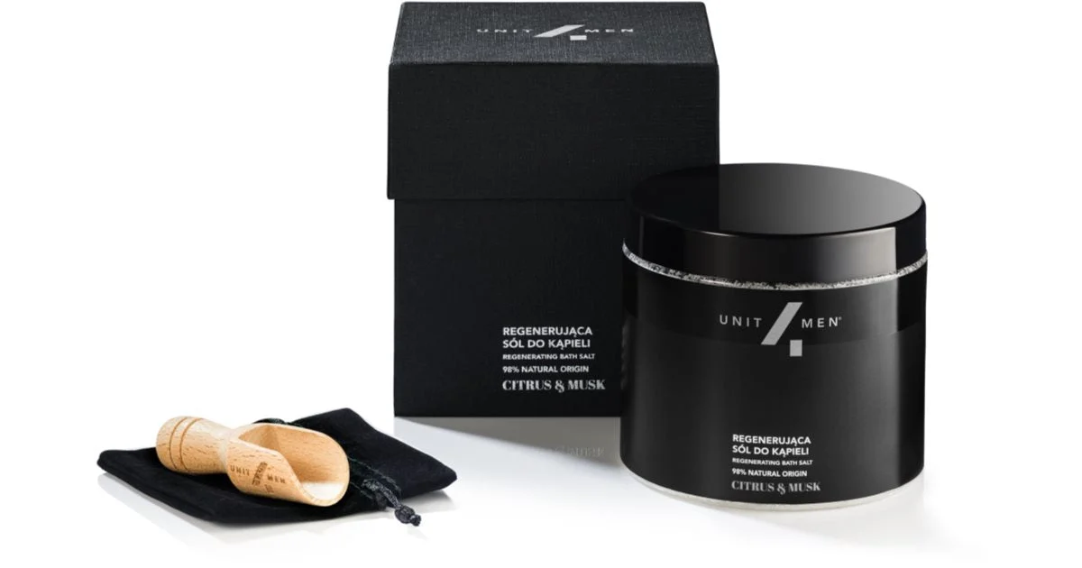 Unit4Men Agrumi e muschio sale da bagno effetto rigenerante 700 g