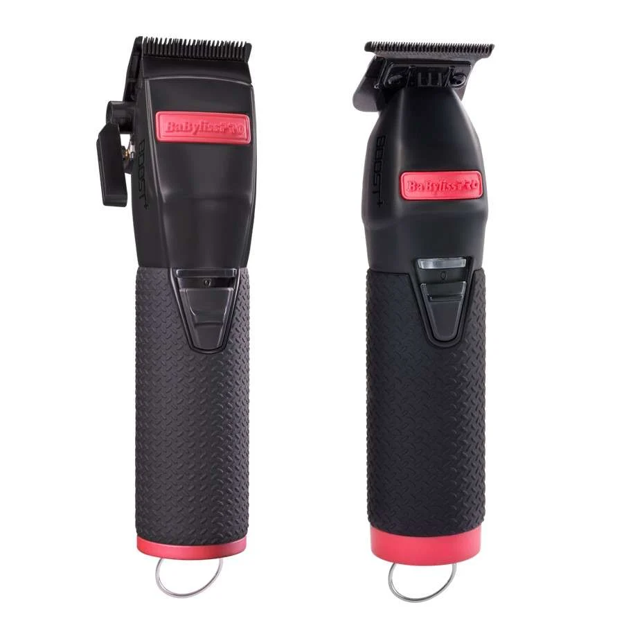 BABYLISS PRO 4ARTISTS BOOST+ CLIPPER & SKELETON TRIMMER MATTE BLACK & RED