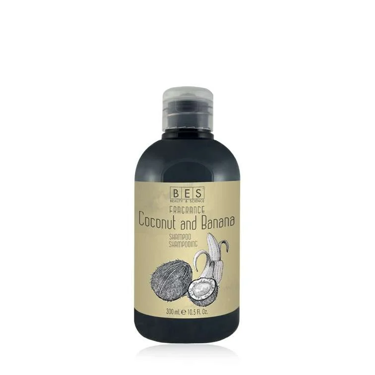 BES FRAGRANCE SHAMPOO COCONUT AND BANANA 300 ML.