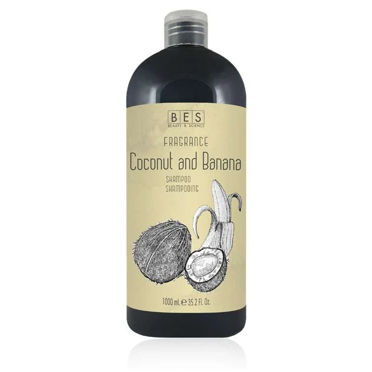 BES FRAGRANCE SHAMPOO COCONUT AND BANANA 1000 ML.