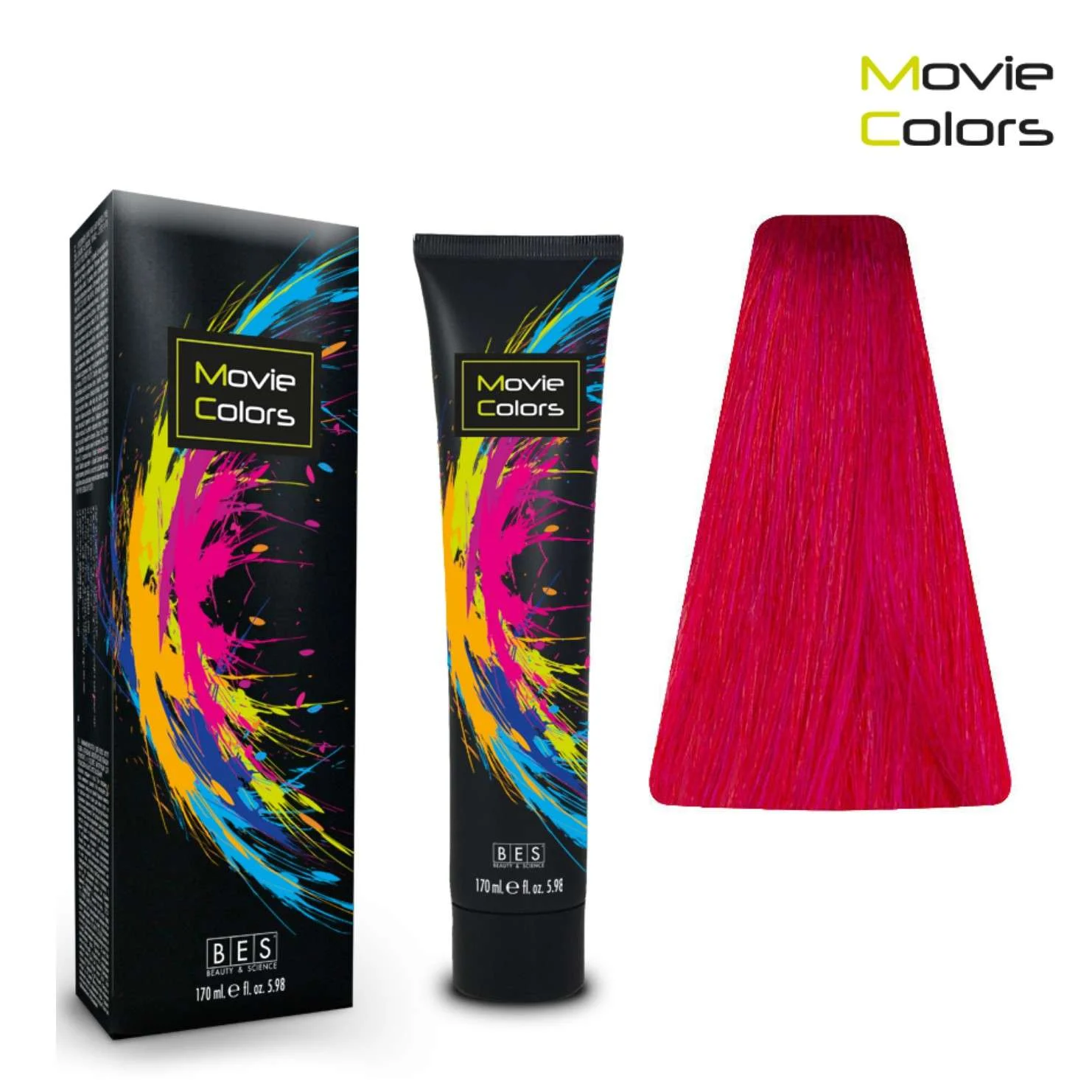 BES MOVIE COLORS RED 170 ML.