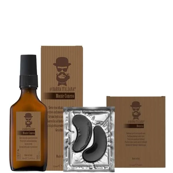 KIT CONTORNO OCCHI UOMO – MONVISO – HYDROGEL PATCH OCCHI PURIFICANTE + MONTE CONERO – SIERO VISO