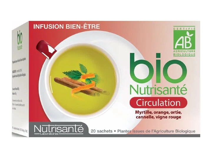 Bio Nutrisanté - Infusione Benessere Circolazione 2x20 bustine + 1 OMAGGIO Lotto × 3