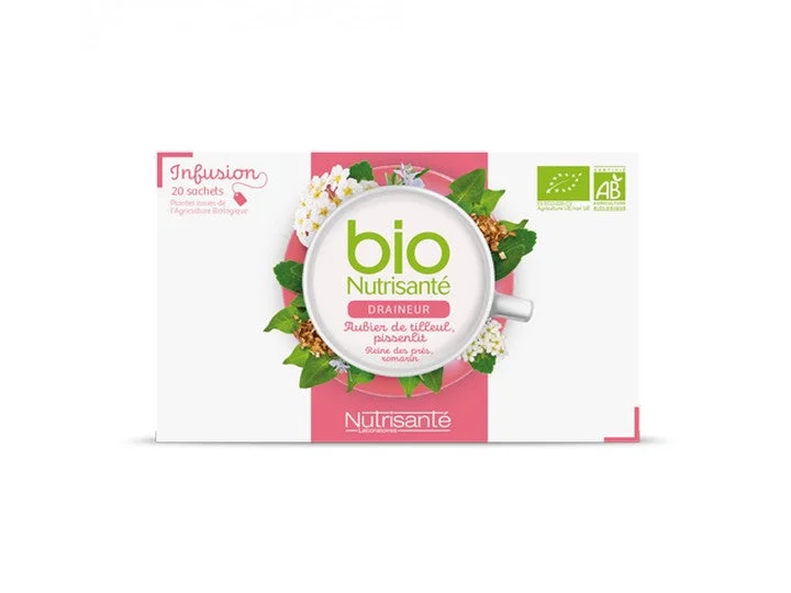 Bio Nutrisanté - Infuso Drenante 2x20 bustine + 1 OMAGGIO Lotto × 3